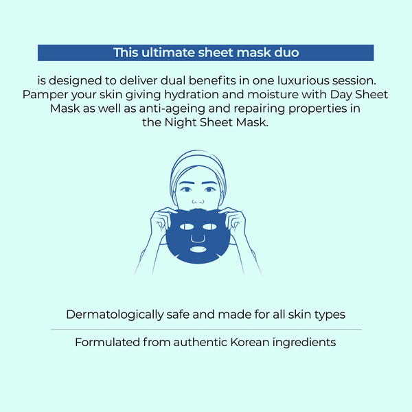 Korean Day & Nite Face Sheet Mask