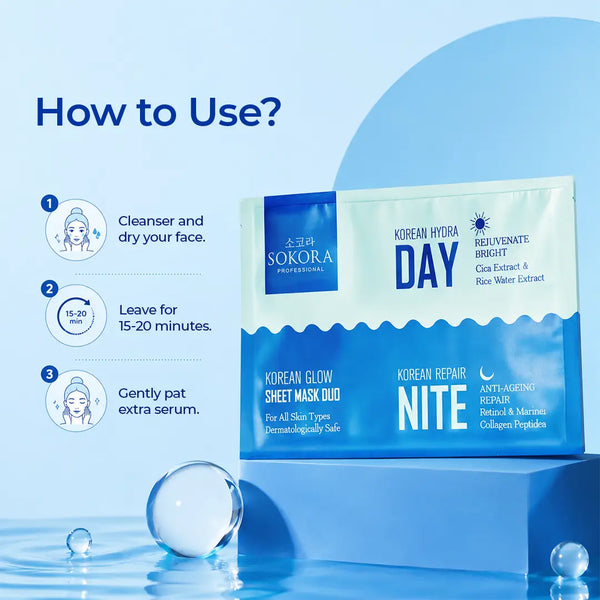 Korean Day & Nite Face Sheet Mask
