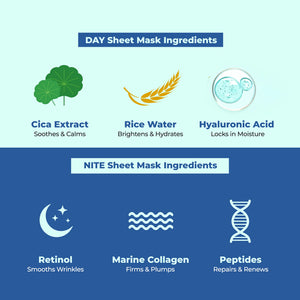 Korean Day & Nite Face Sheet Mask