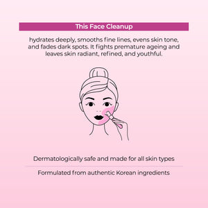 Glossy Clear Skin Korean Luxe Face Cleanup