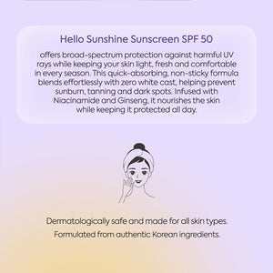 Hello Sunshine Sunscreen SPF 50