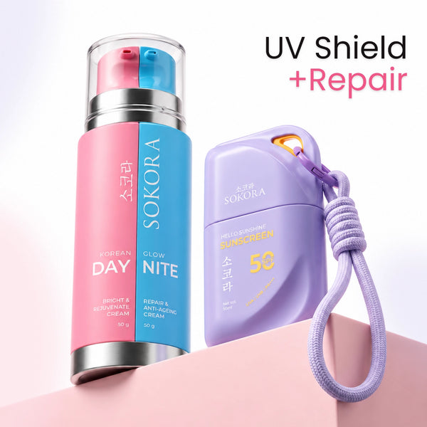 Glow & Protect Duo | Free Jade Roller + Bow Band