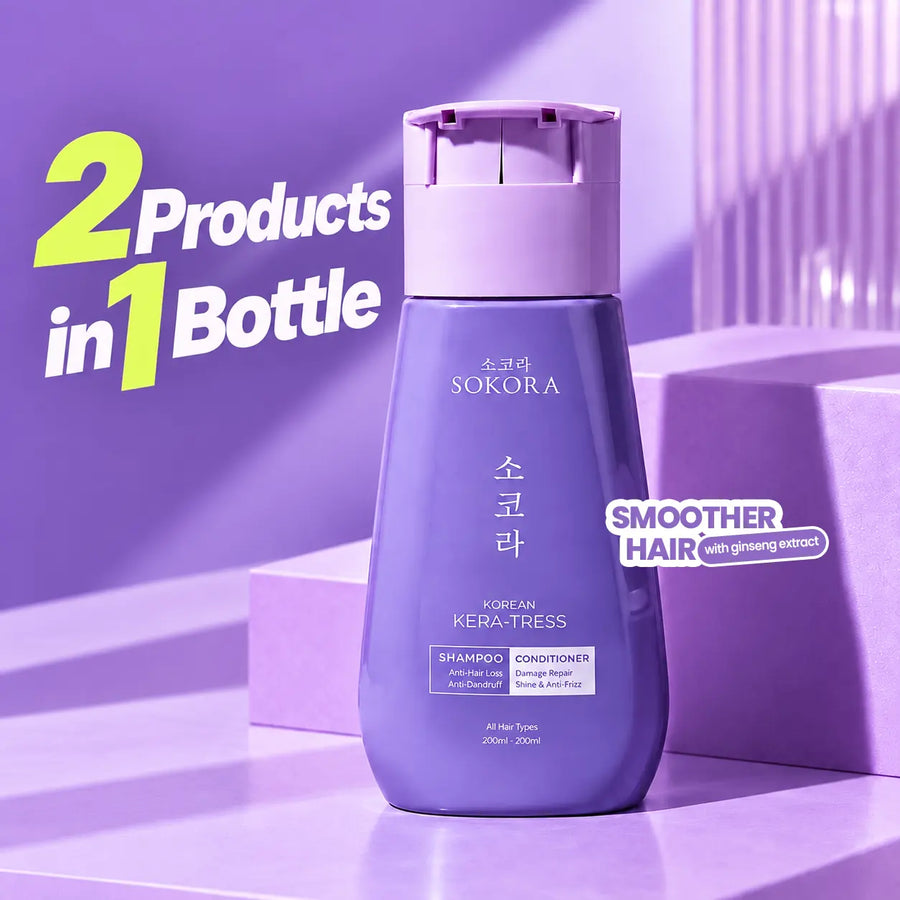 1% Keratin Strength & Smooth Shampoo + Conditioner